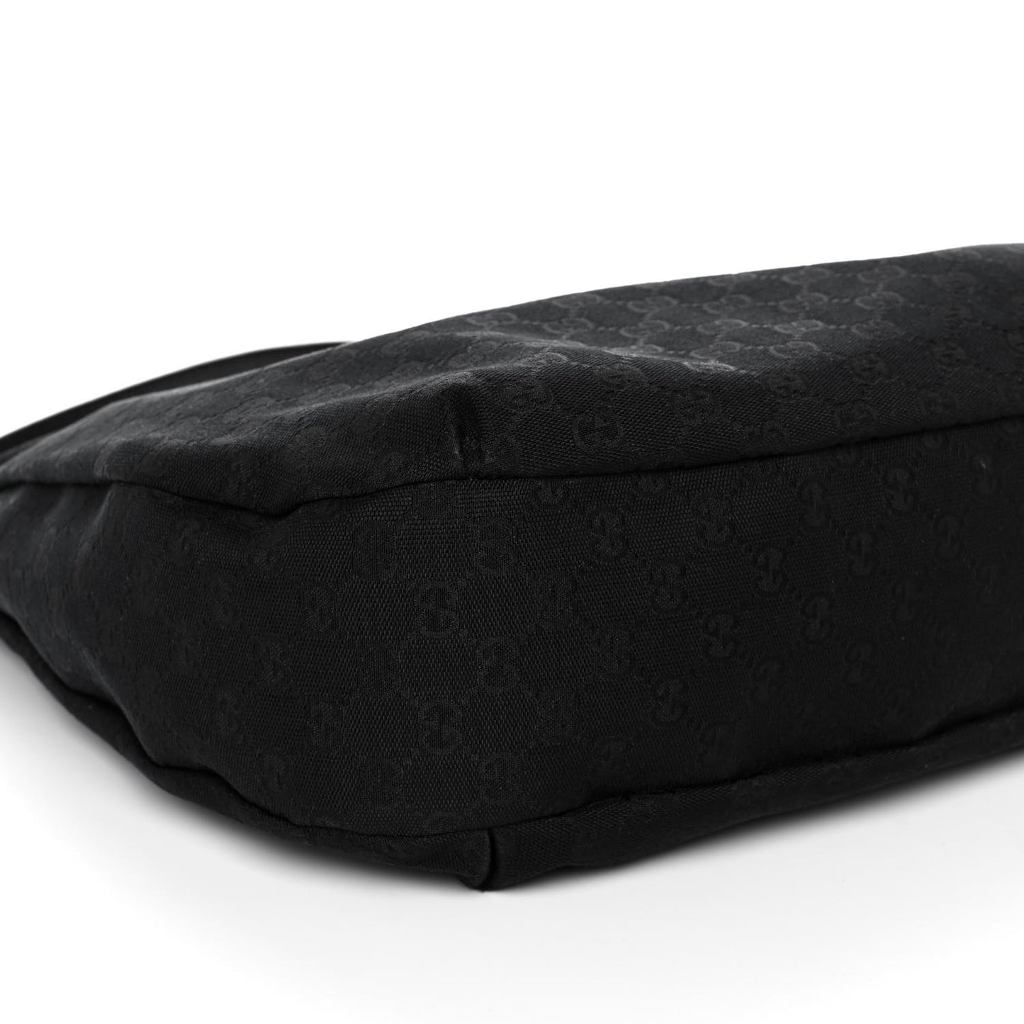 Monogram Large New Ladies Web Hobo Black