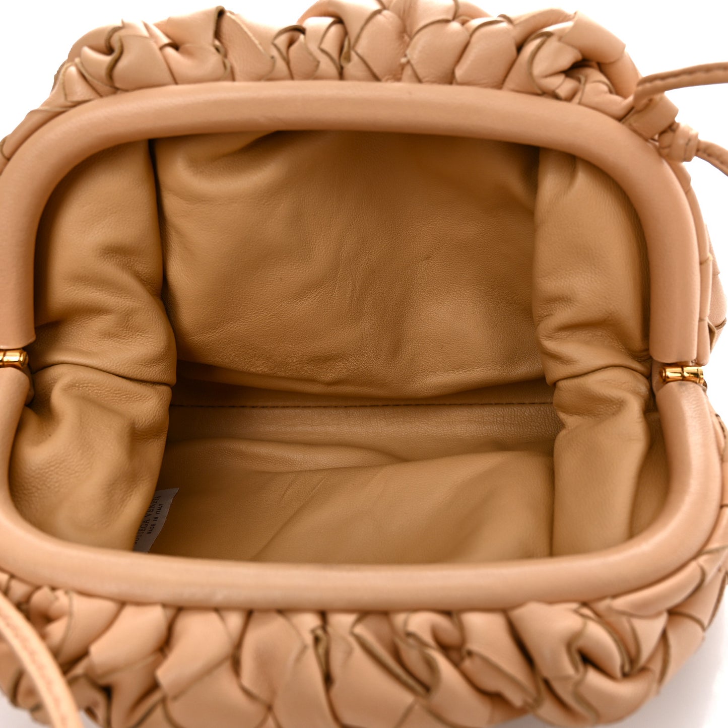 Nappa Intrecciato The Mini Pouch Almond