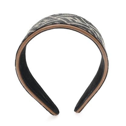 Fendi Canvas FF Logo Headband Tobacco 3 of 5