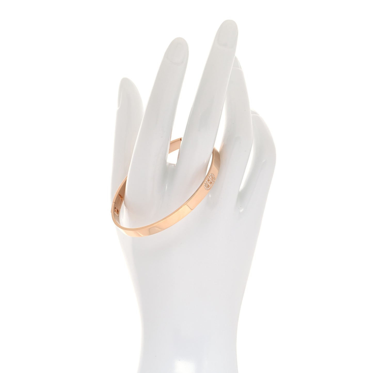 18K Rose Gold Diamond PM H D'Ancre Bracelet SH