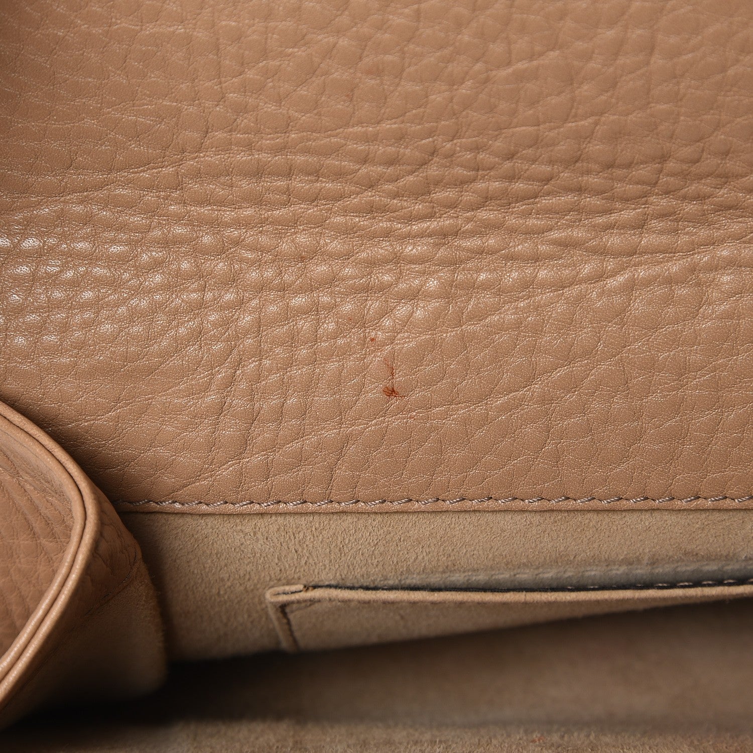 Gucci Pebbled Calfskin 1973 Clutch Beige 10 of 10