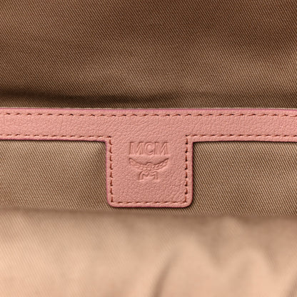 MCM Calfskin Ottomar Monogram Small Backpack Pink 6 of 14