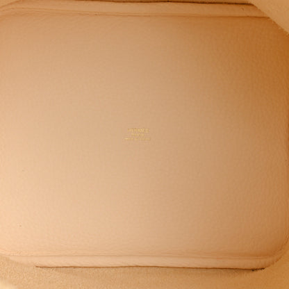 Hermes Taurillon Clemence Picotin Lock 22 MM Nata 5 of 12