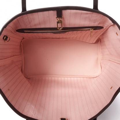 Louis Vuitton Damier Ebene Neo Neverfull MM Rose Ballerine 6 of 8