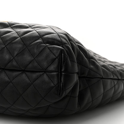 Saint Laurent Lambskin Quilted Maxi Icare Shopping Tote Black 12 of 12