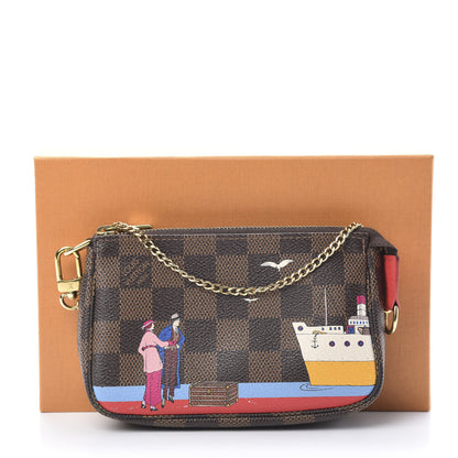 Louis Vuitton Damier Ebene 2016 Christmas Animation Mini Pochette Accessories 8 of 8