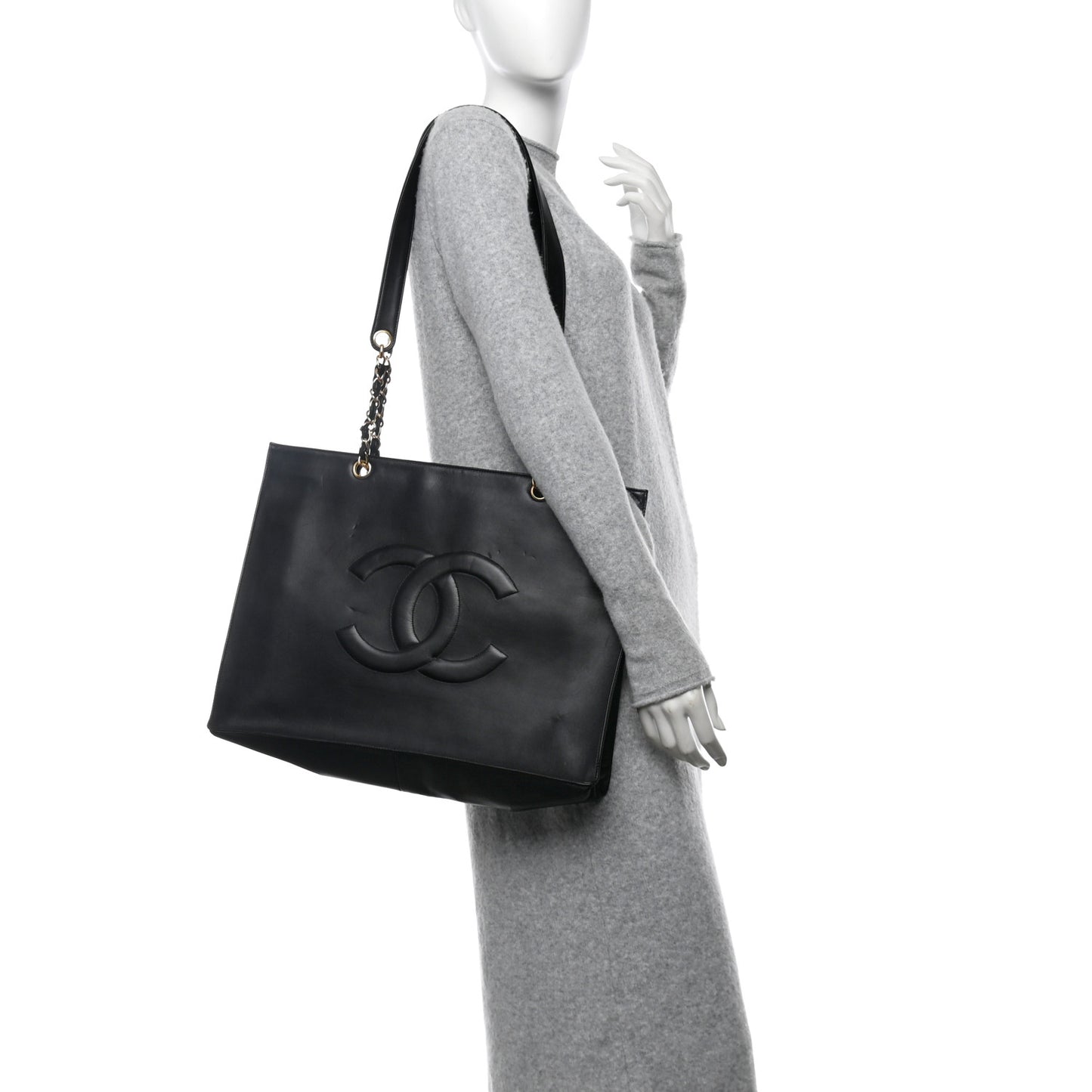 Lambskin CC Tote Black