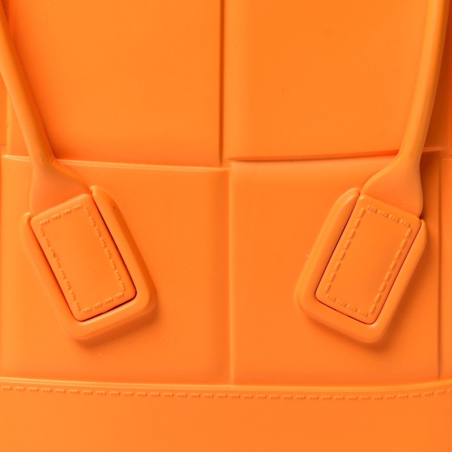 Bottega Veneta Rubber Maxi Intrecciato Mini Arco Tangerine 7 of 10