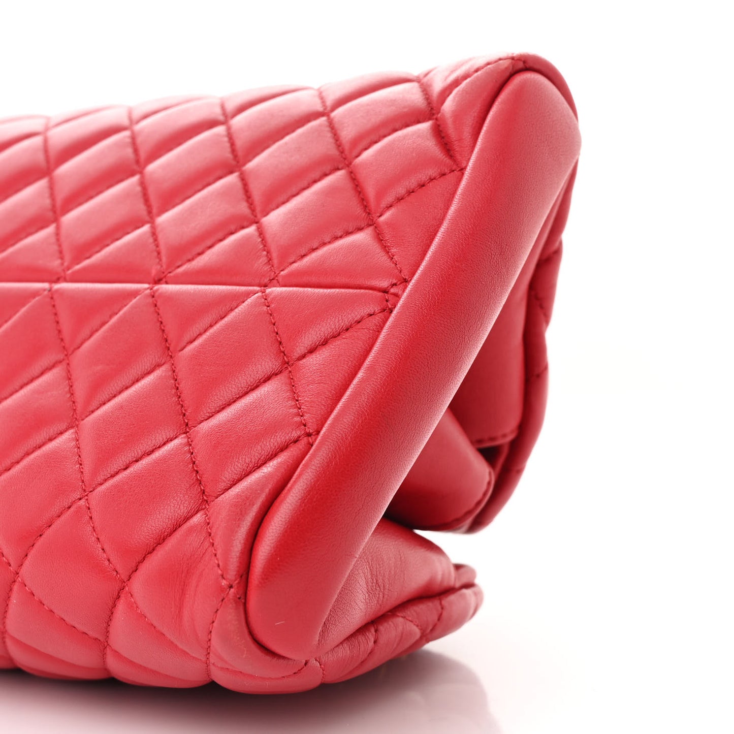 Lambskin Quilted Medium Just Mademoiselle Red