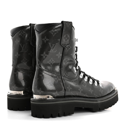Louis Vuitton Monogram Eclipse Glaze Mens Outland Ankle Boots 9 5 of 15