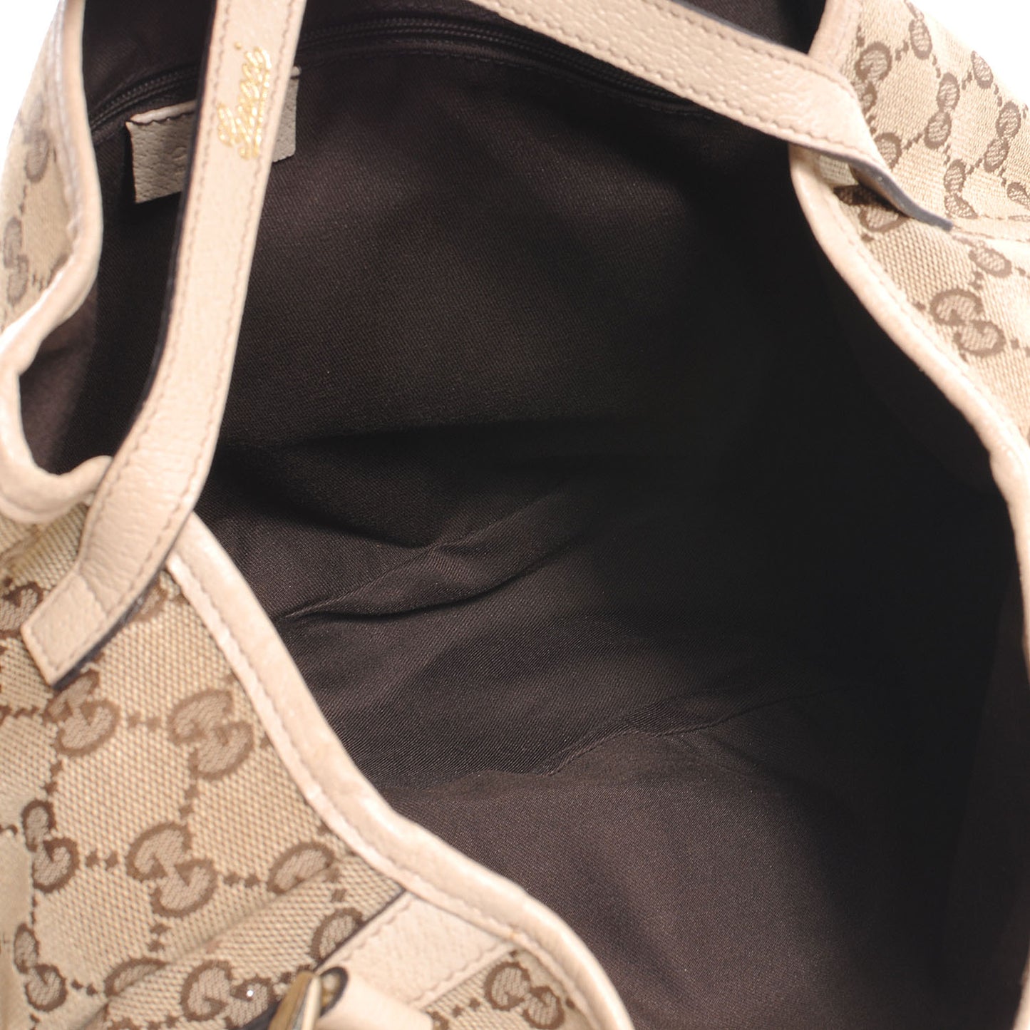 Monogram Abbey Medium Shoulder Bag Beige