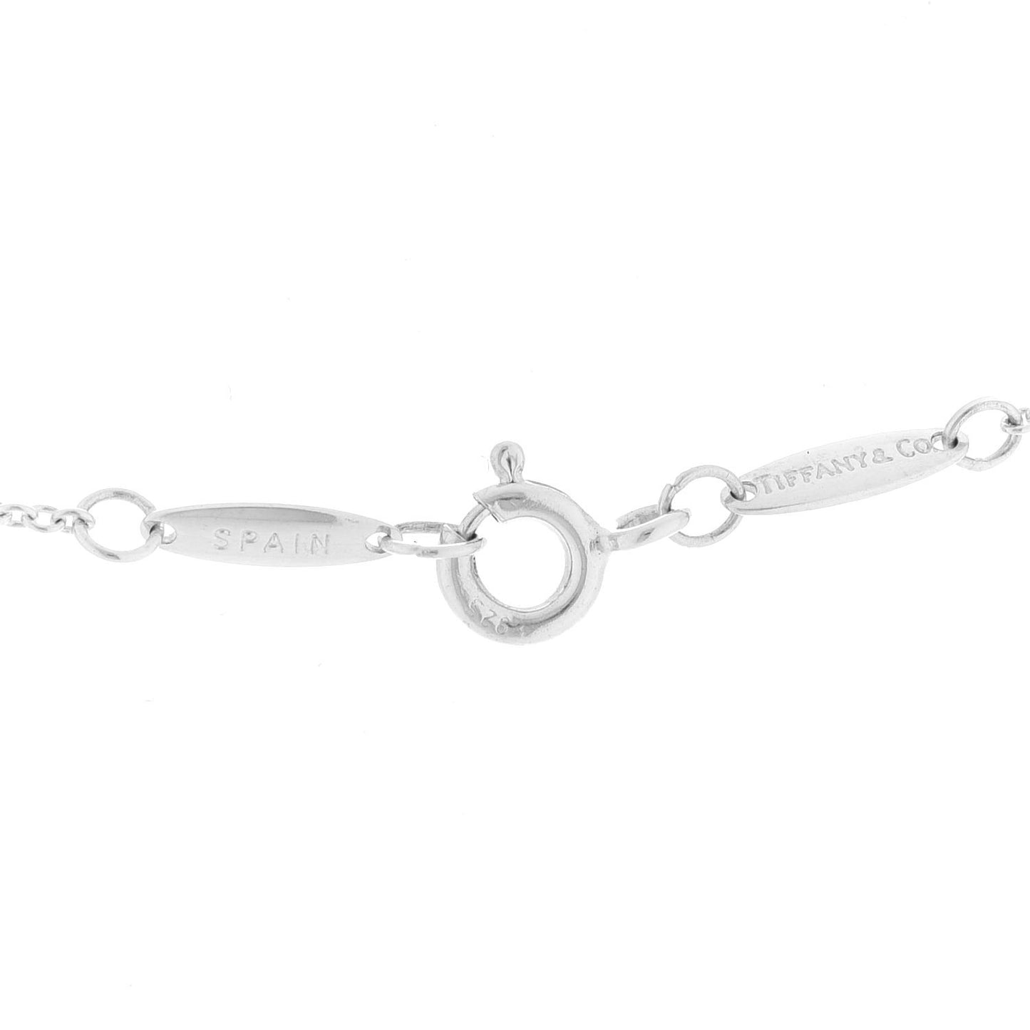 Sterling Silver 9mm Elsa Peretti Bean Pendant Necklace