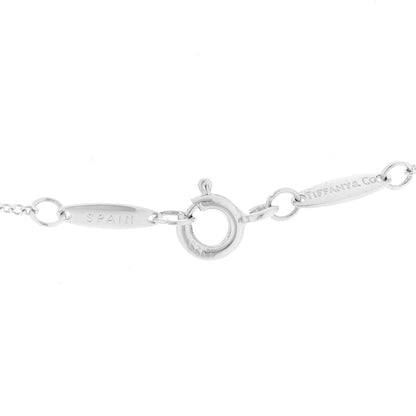 Tiffany Sterling Silver 9mm Elsa Peretti Bean Pendant Necklace 4 of 5