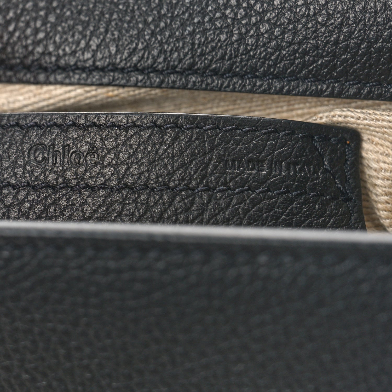 Chloe Grained Calfskin Small Marcie Saddle Bag Black 6 of 8