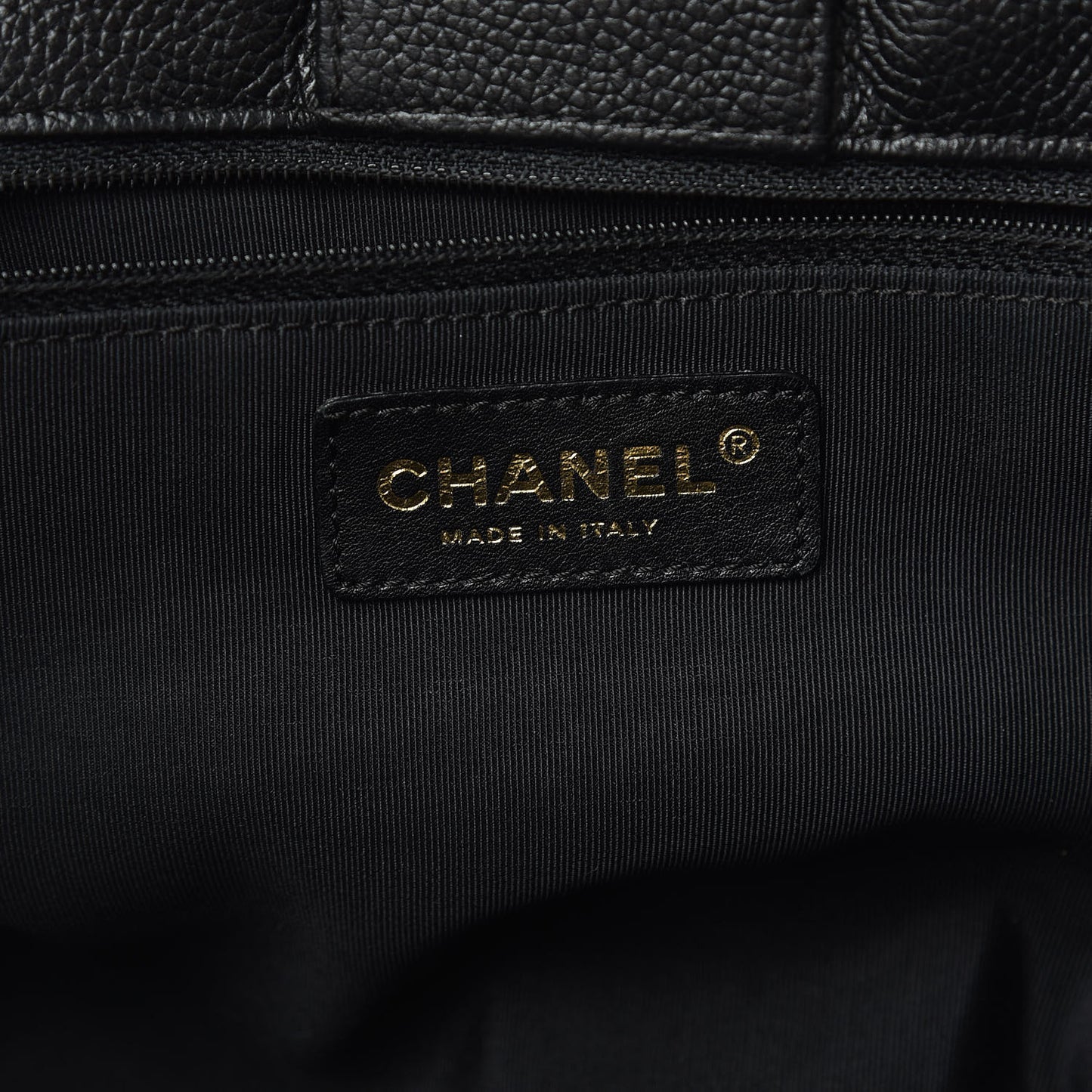 Calfskin Cerf Shopper Tote Black