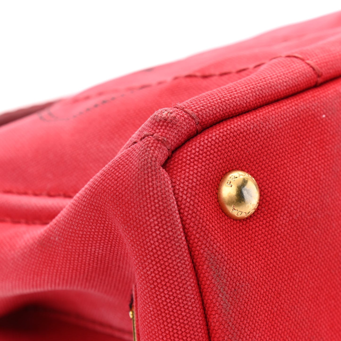 Canapa Small Logo Tote Rosso