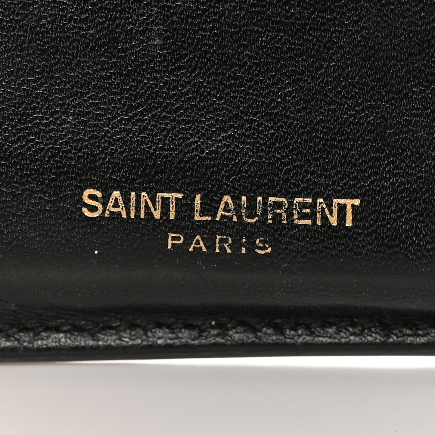 Calfskin 5 Fragments Zip Pouch Card Holder Black