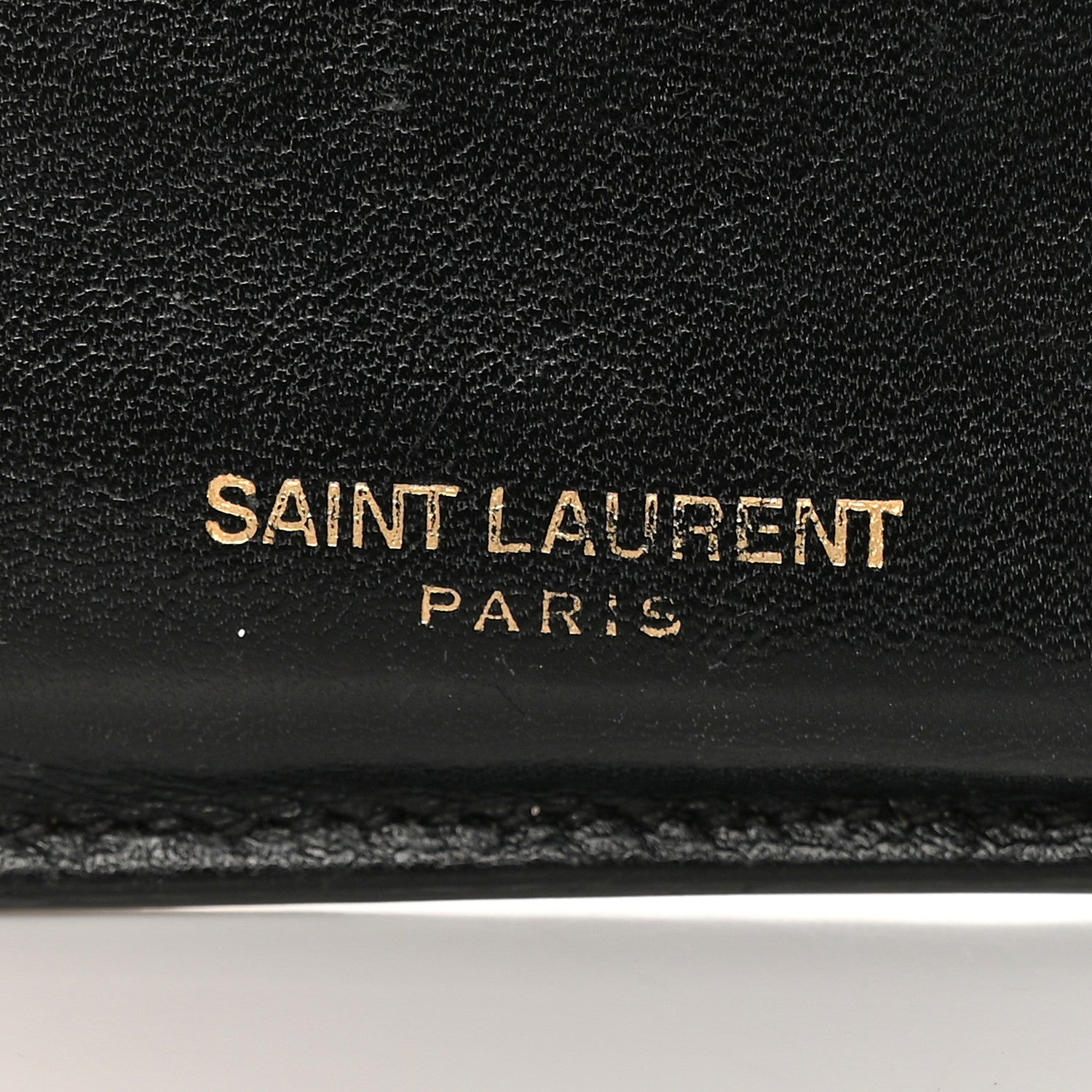 Saint Laurent Calfskin 5 Fragments Zip Pouch Card Holder Black 7 of 17
