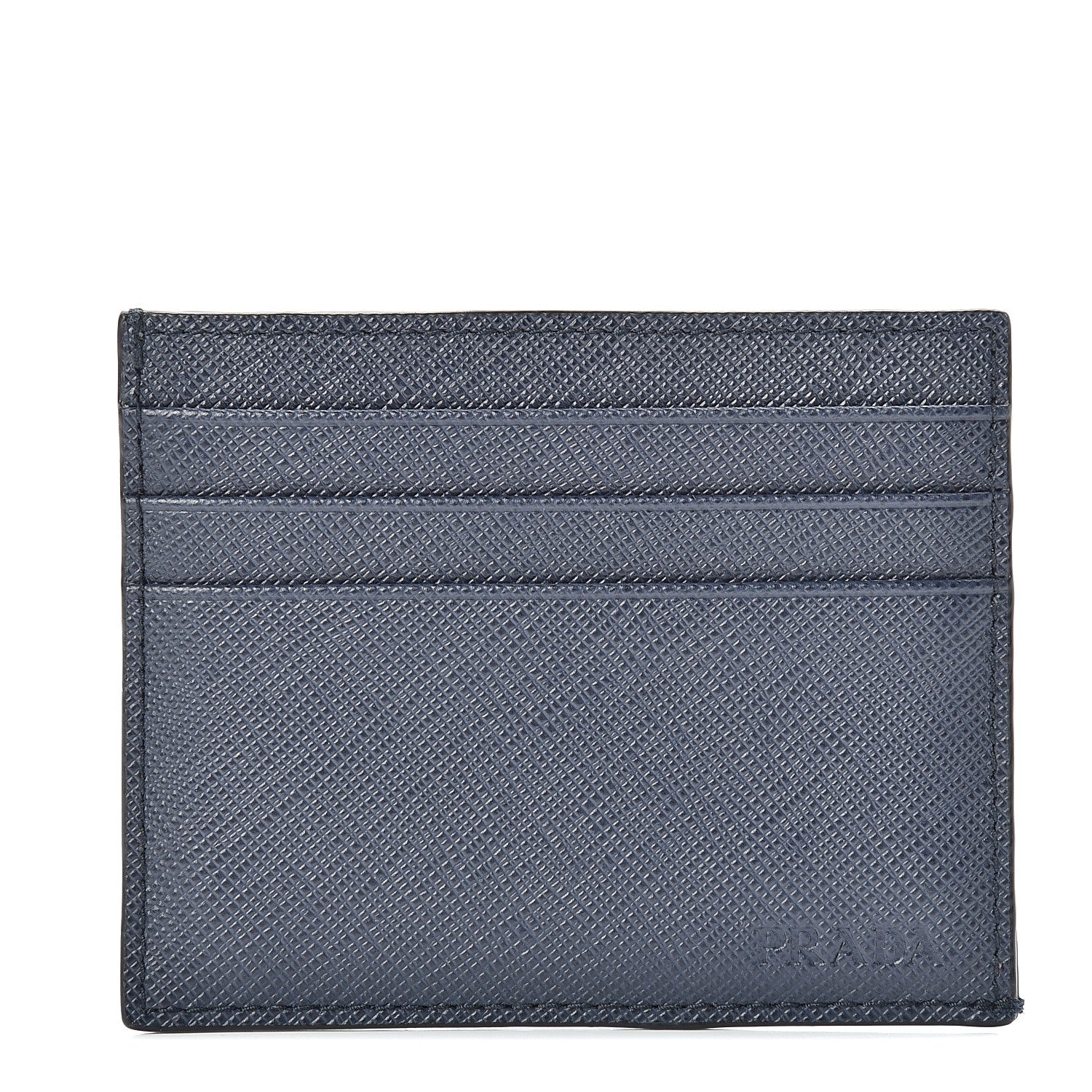 Prada Saffiano Card Holder Baltico 1 of 8