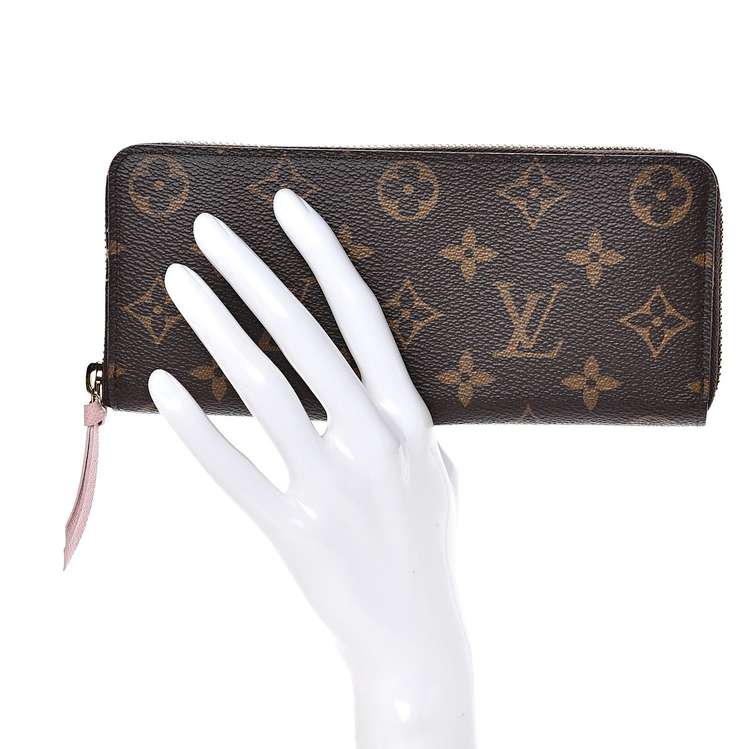 Louis Vuitton Monogram Clemence Wallet Rose Ballerine 2 of 13