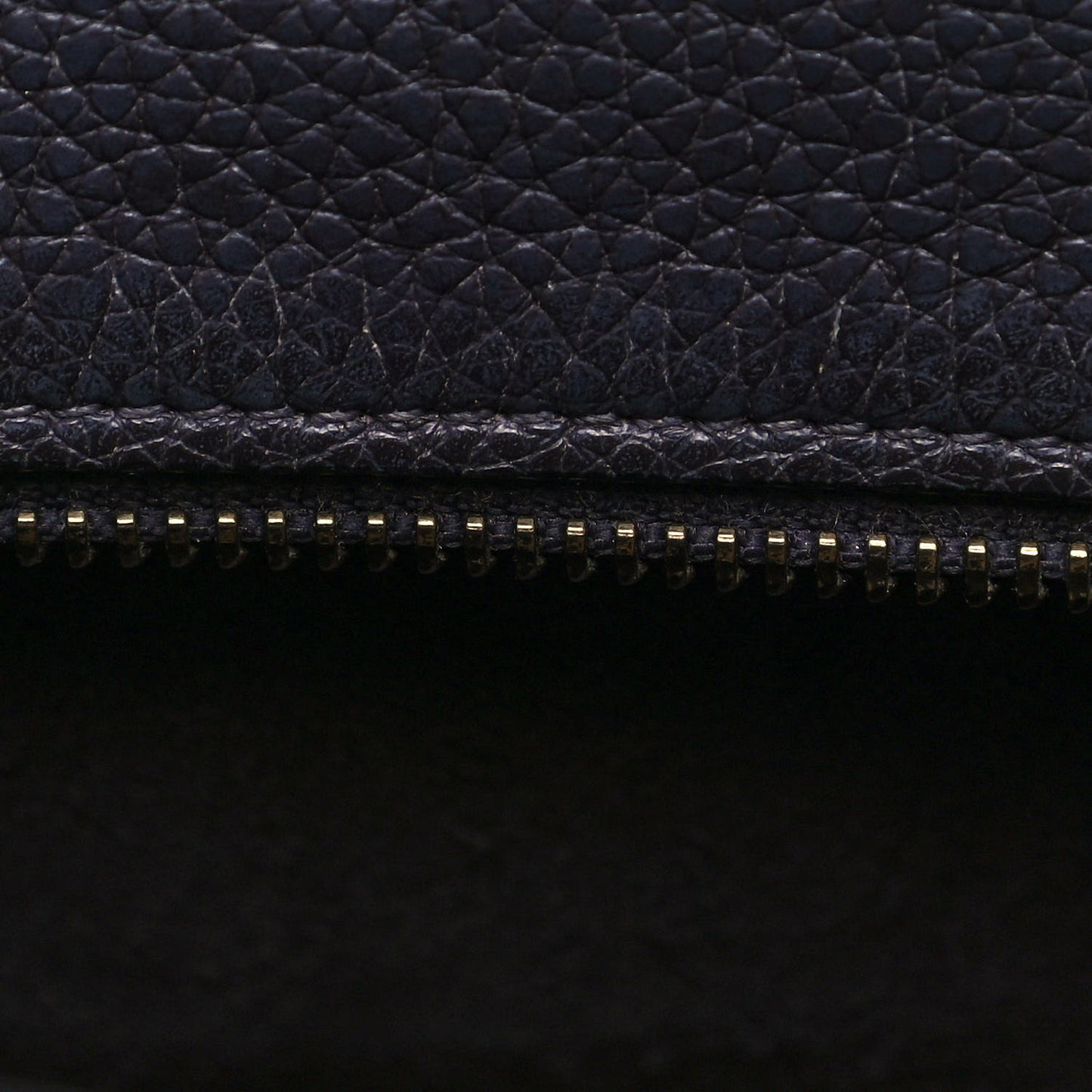 Drummed Calfskin Nano Luggage Liquorice