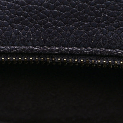 Celine Drummed Calfskin Nano Luggage Liquorice 12 of 14