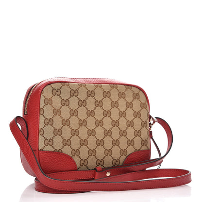 Gucci Monogram Mini Bree Messenger Bag Red 3 of 7