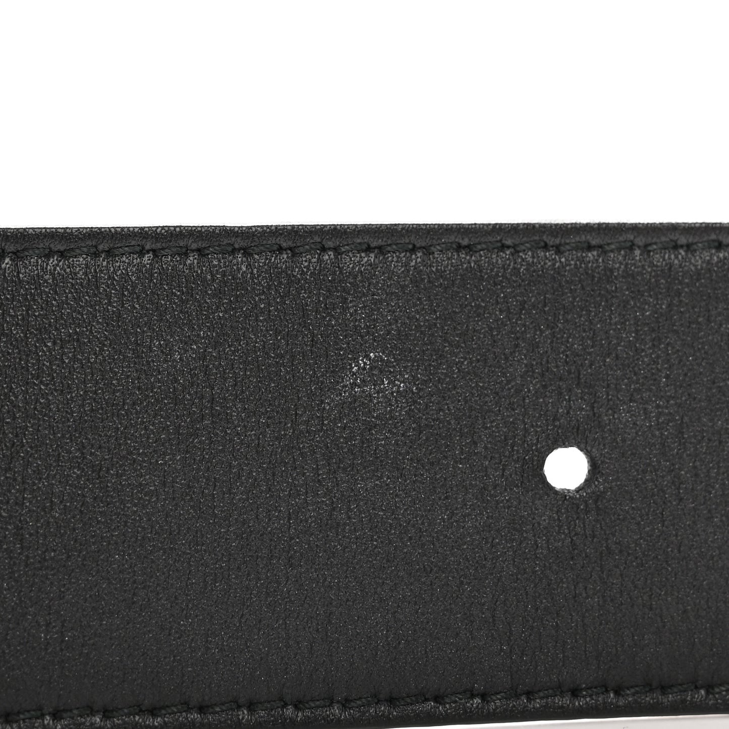 Moon Calfskin Nickel Double G 40mm Belt 80 32 Black