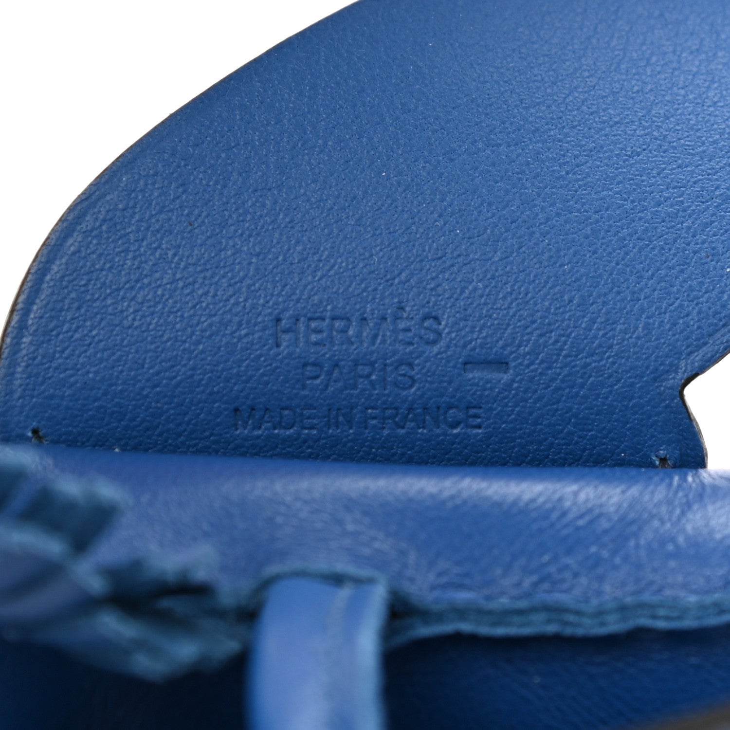Hermes Milo Lambskin Lizard Touch Grigri Rodeo Pegase Horse Bag Charm PM Bleu France 3 of 5