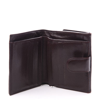 Chanel Caviar Timeless CC Compact Flap Wallet Burgundy 4 of 15