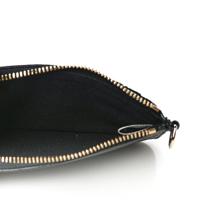 Jimmy Choo Calfskin Logo Embossed Card Holder On Chain Black 5 of 11