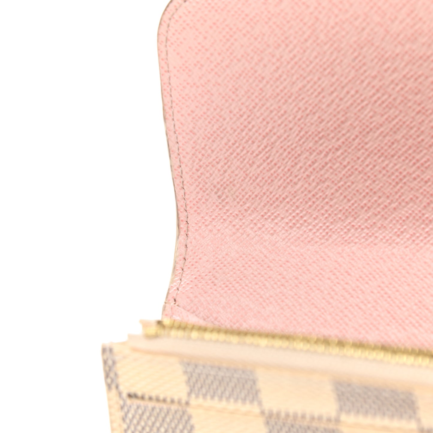 Damier Azur Emilie Wallet Rose Ballerine