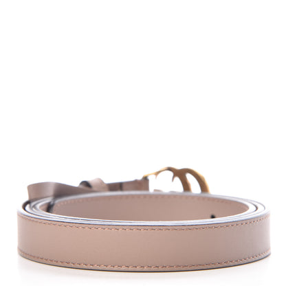 Gucci Calfskin Pearl Double G 20mm Belt 95 38 Porcelain Rose 3 of 7