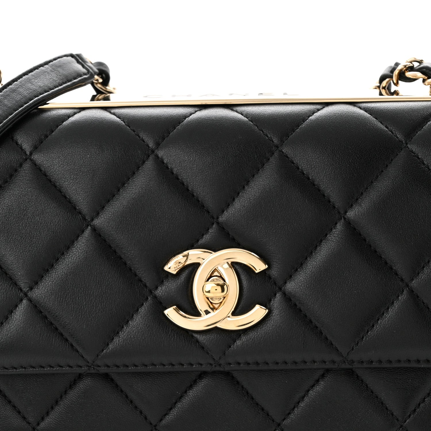 Chanel Lambskin Quilted Medium Trendy CC Flap Black 8 of 11