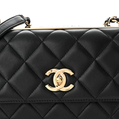 Chanel Lambskin Quilted Medium Trendy CC Flap Black 8 of 11