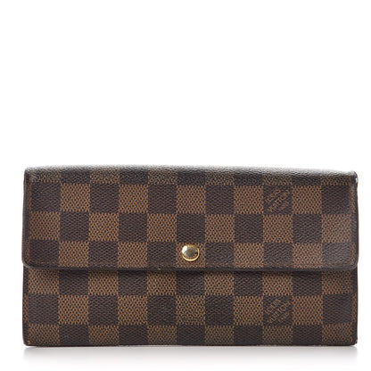 Louis Vuitton Damier Ebene Sarah Wallet 1 of 10