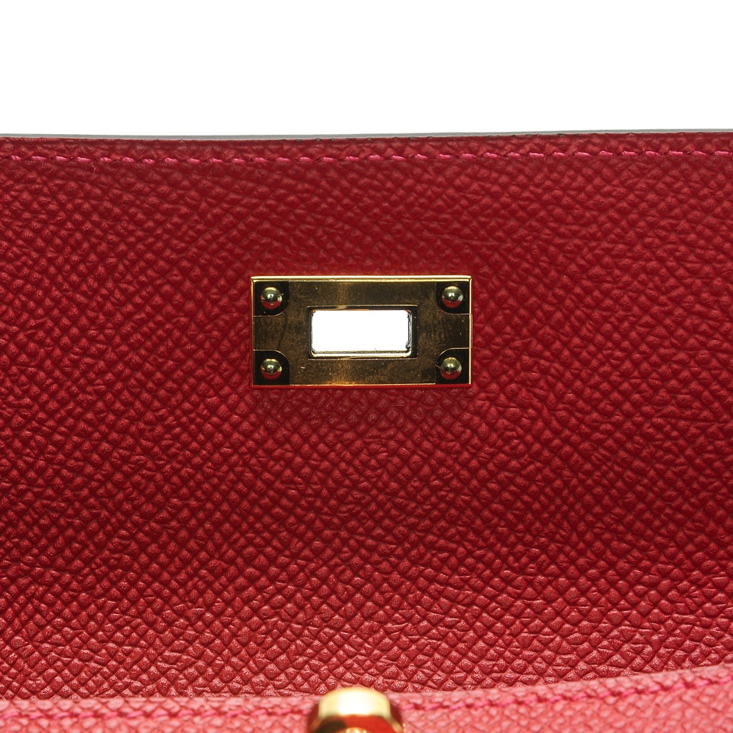 Epsom Kelly Longue Wallet Rouge Casaque