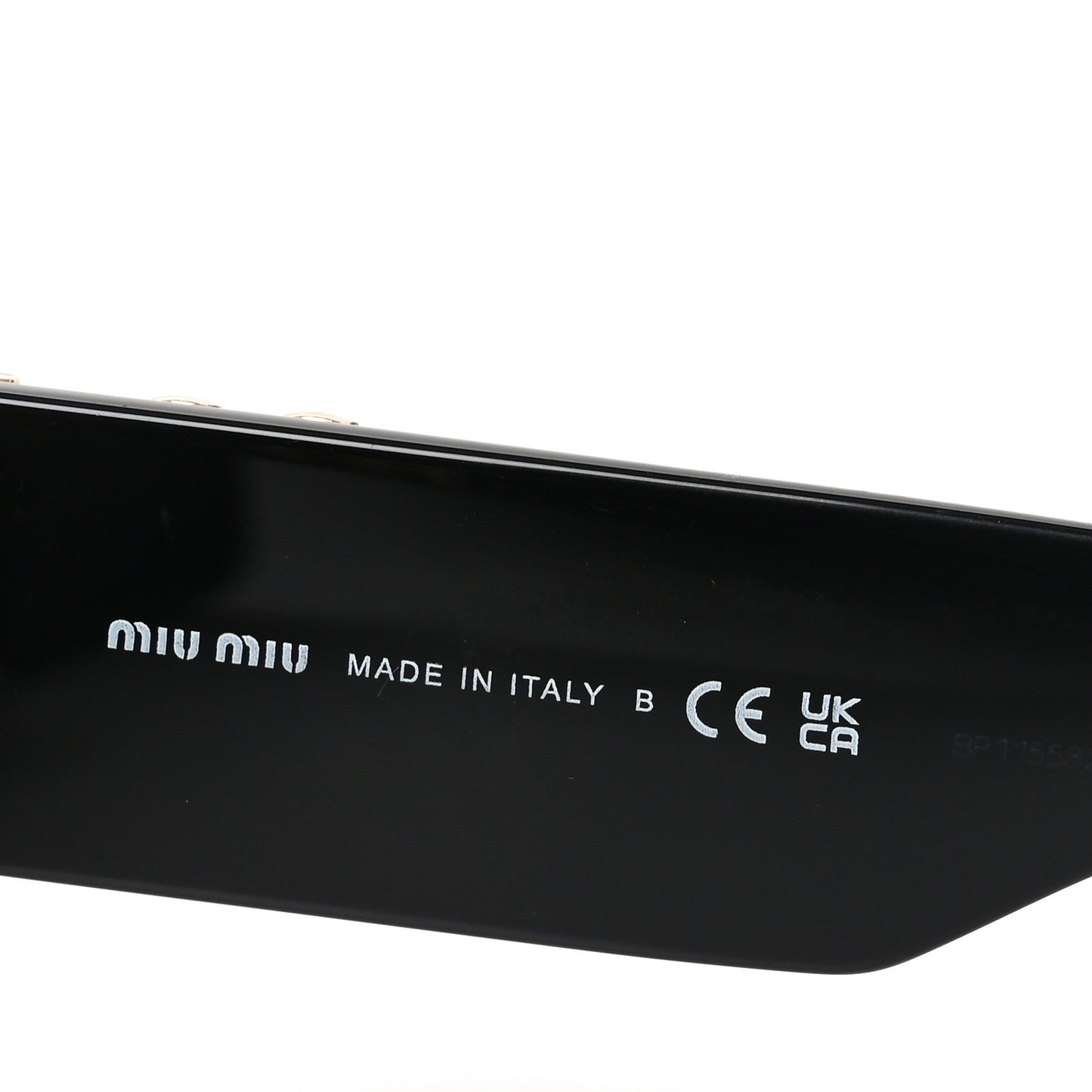 Acetate Rectangle Sunglasses SMU 09W Black