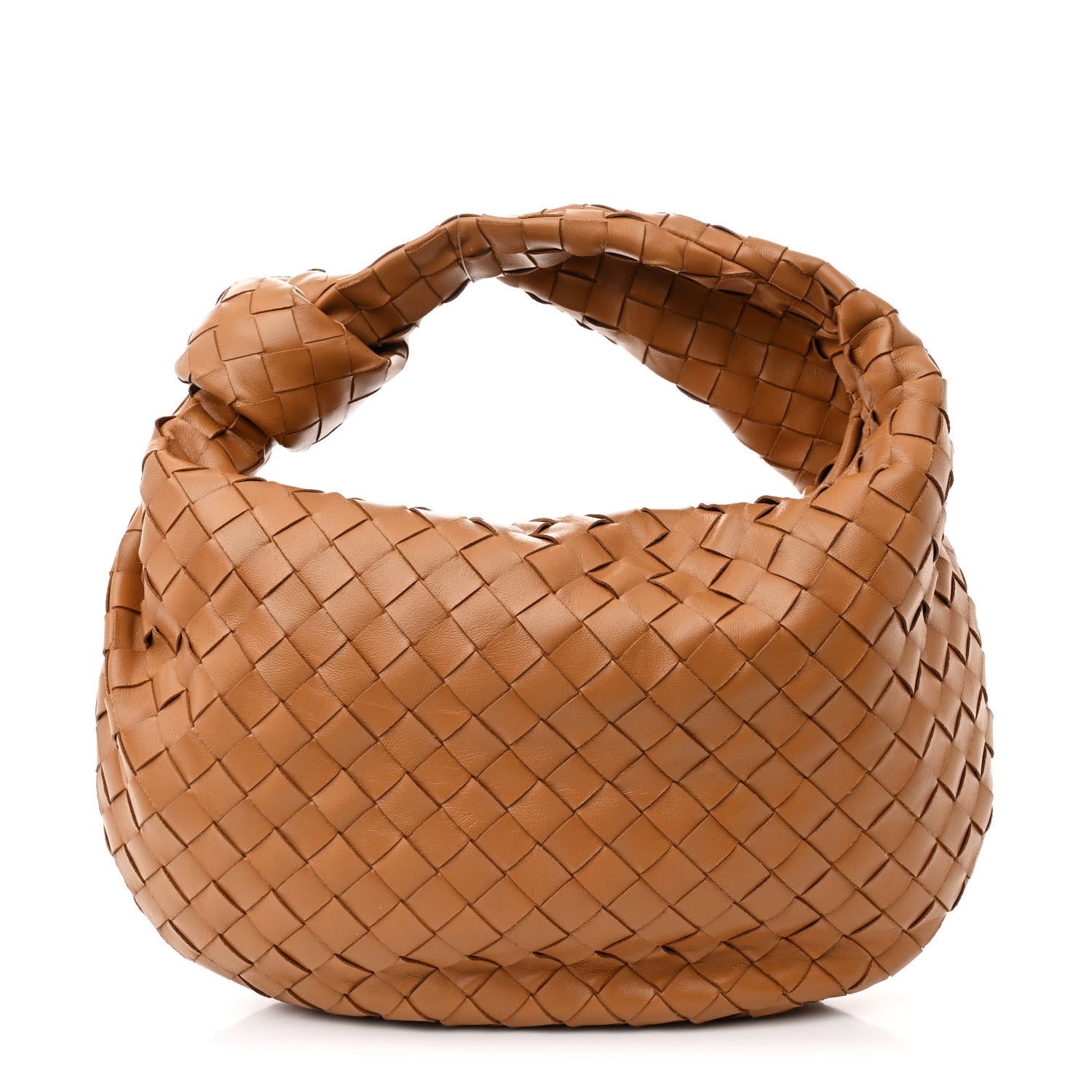 Bottega Veneta Nappa Intrecciato Teen Jodie Hobo Caramel 1 of 10