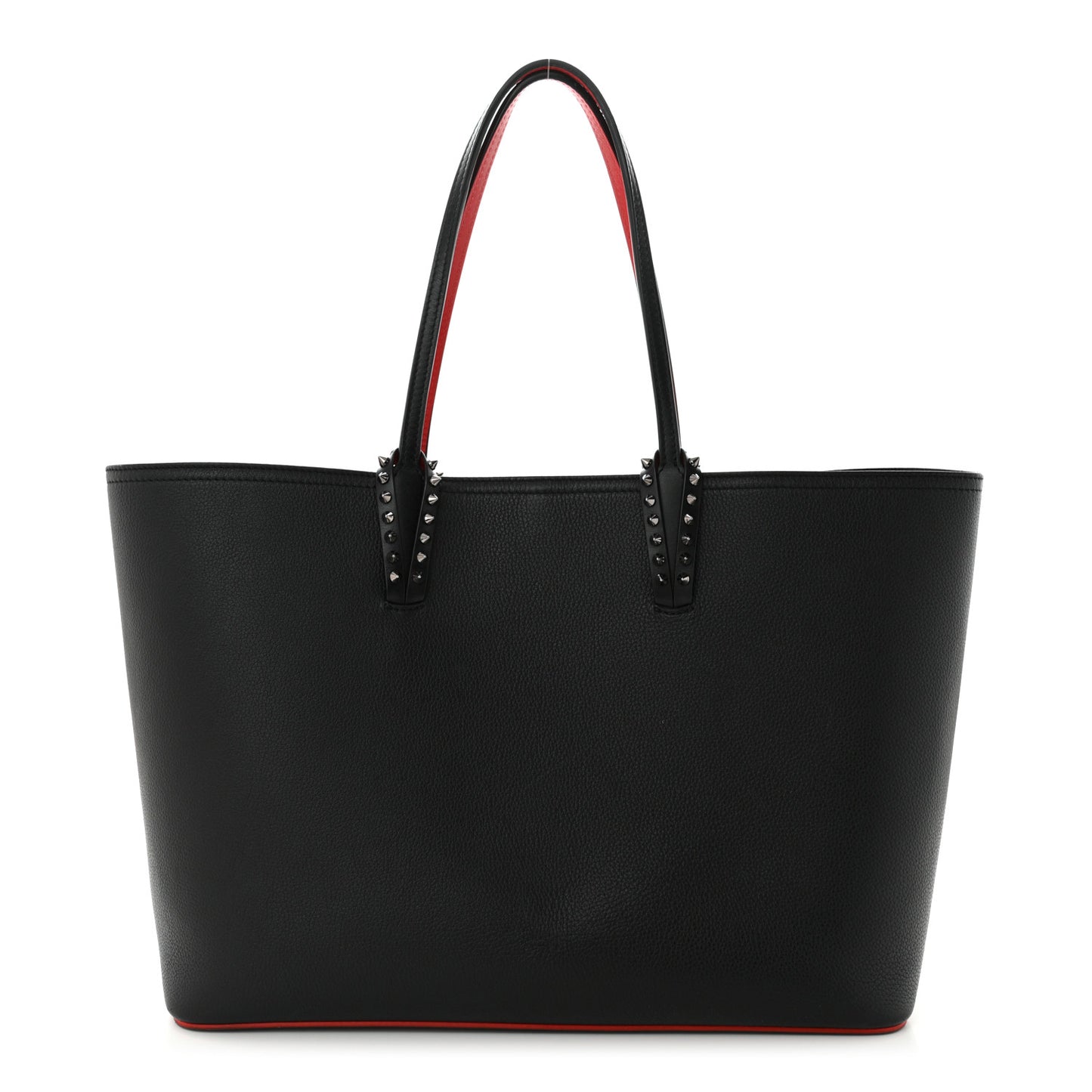 Calfskin Spikes East West Cabata Tote Black