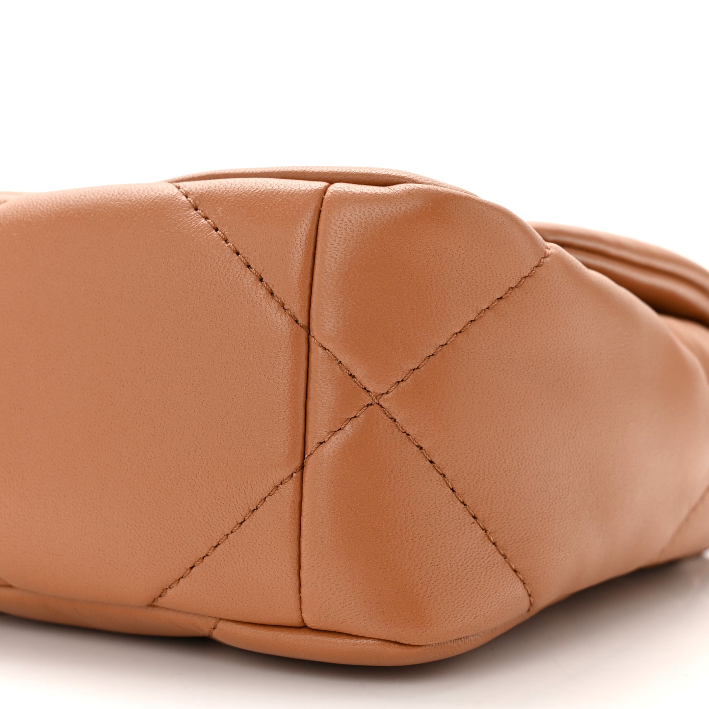 Lambskin Quilted Medium Chanel 19 Flap Brown