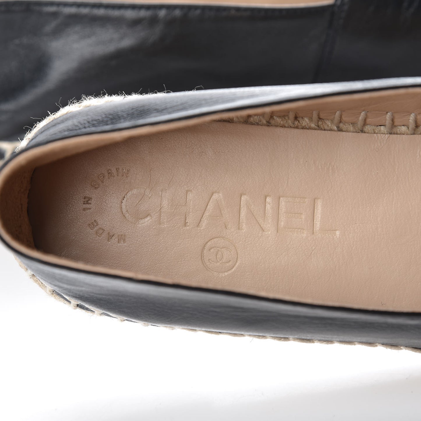 Lambskin CC Espadrilles 37 Black