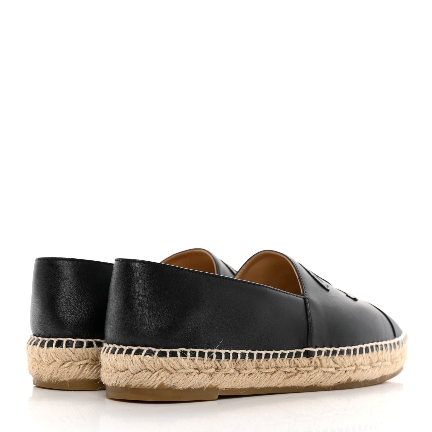 Lambskin CC Espadrilles 40 Black