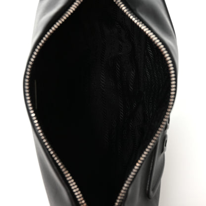 Prada Grace Lux Triangle Shoulder Bag Black 5 of 10