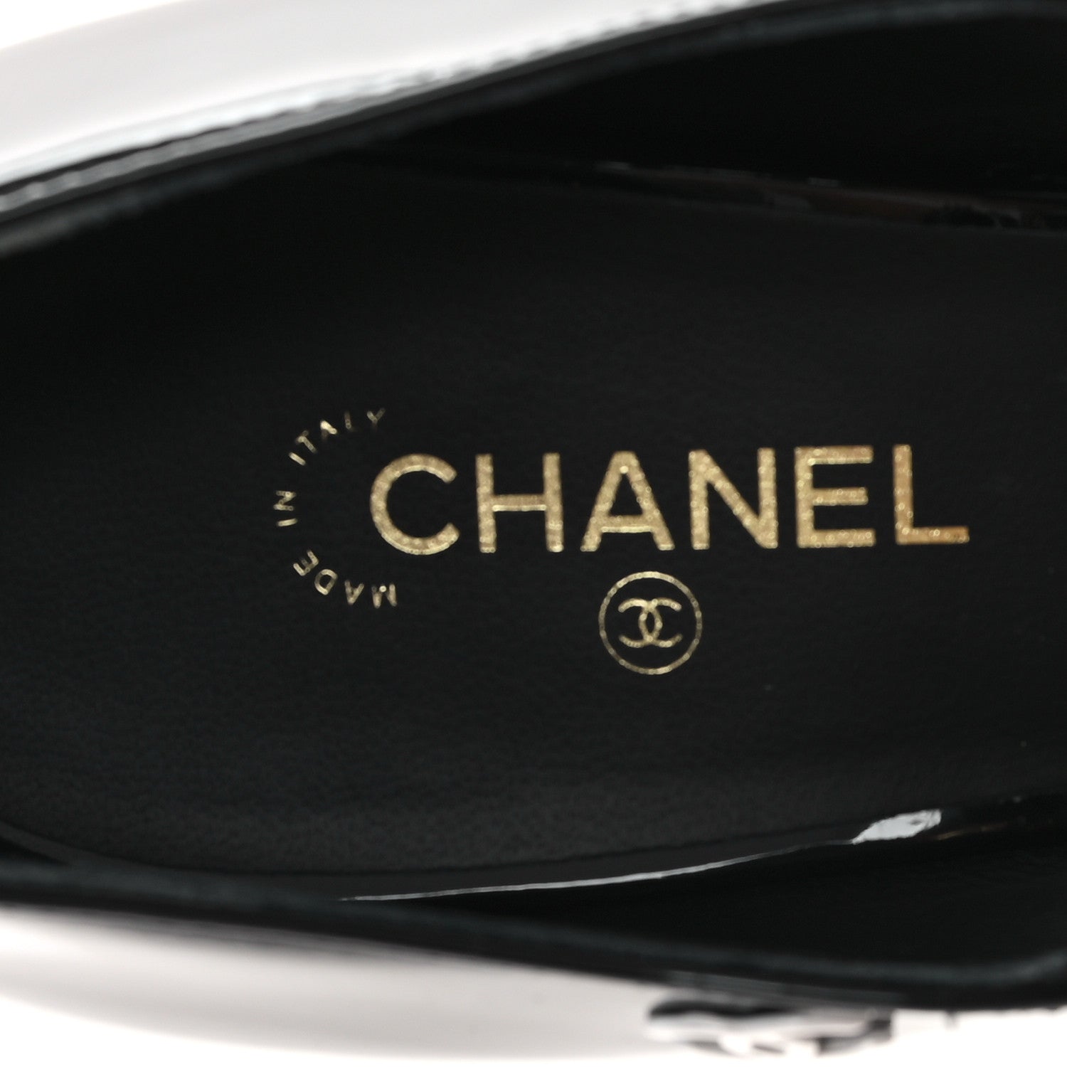 Chanel Patent Calfskin CC Pumps 38.5 Pink Black 8 of 10