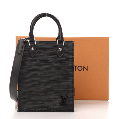 Louis Vuitton Epi Petit Sac Plat Black 10 of 10
