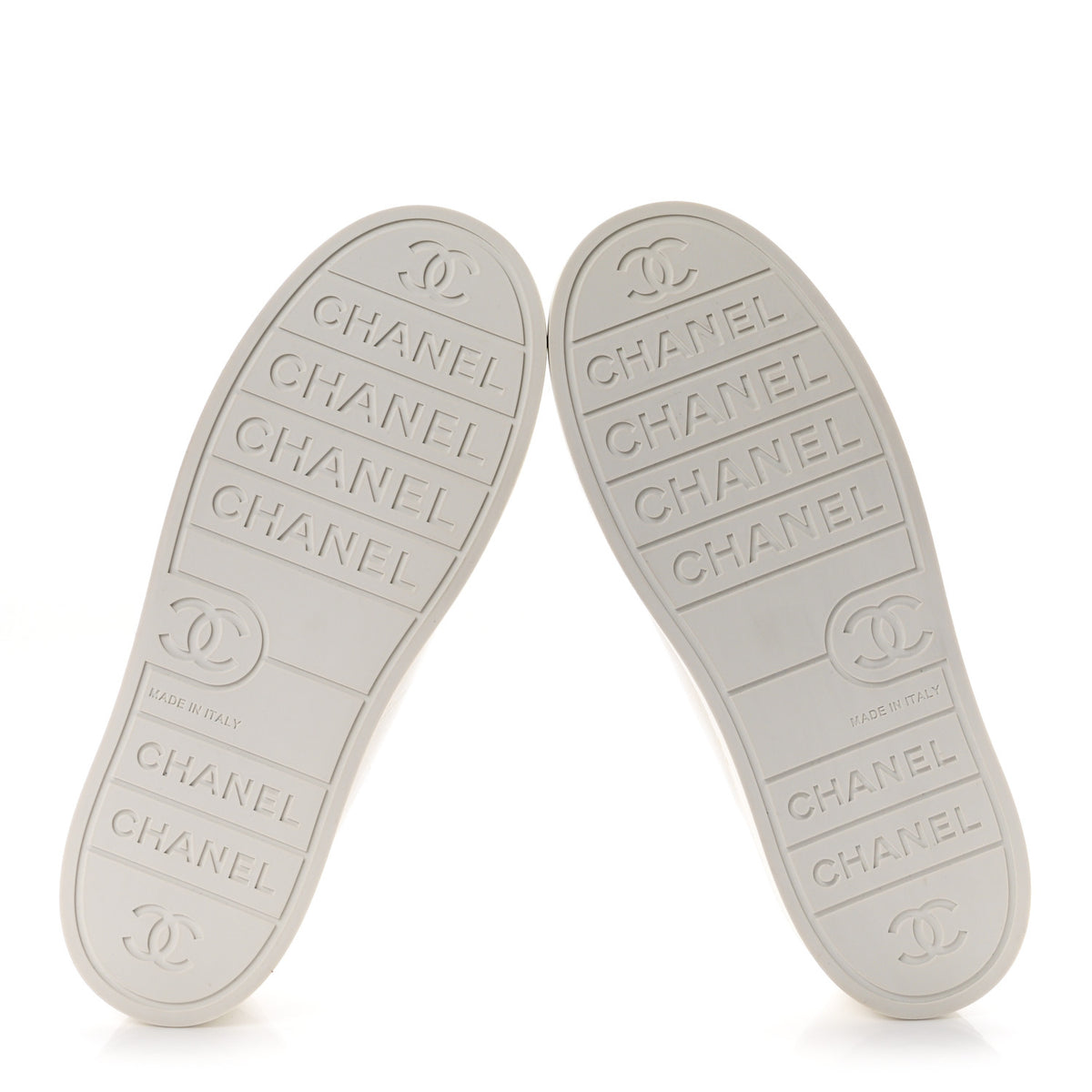 Lambskin Printed Logo Sneakers 39 White