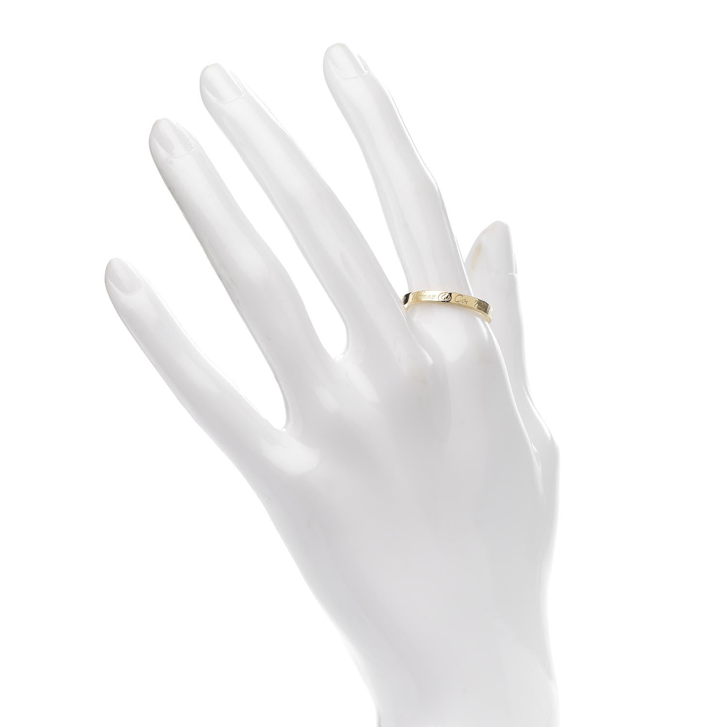 Tiffany 18K Yellow Gold Notes Ring 59 8.75 2 of 4