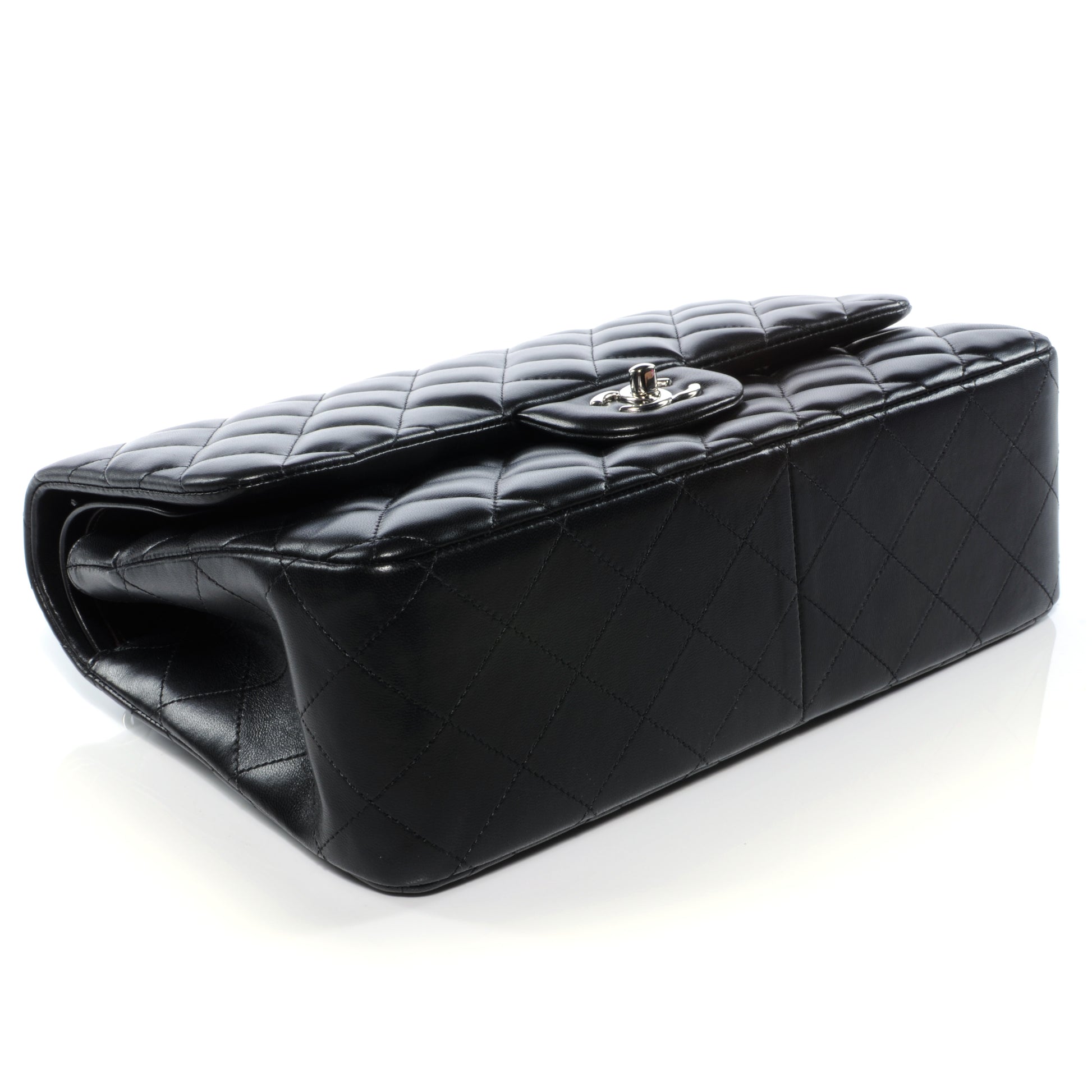 Chanel Lambskin Jumbo Double Flap Black 4 of 9