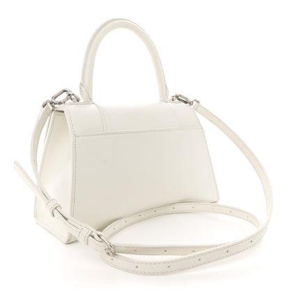 Balenciaga Grained Calfskin Small Hourglass Top Handle Bag White 3 of 18